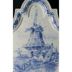 Muurplak ceramiek maastricht molen brocante