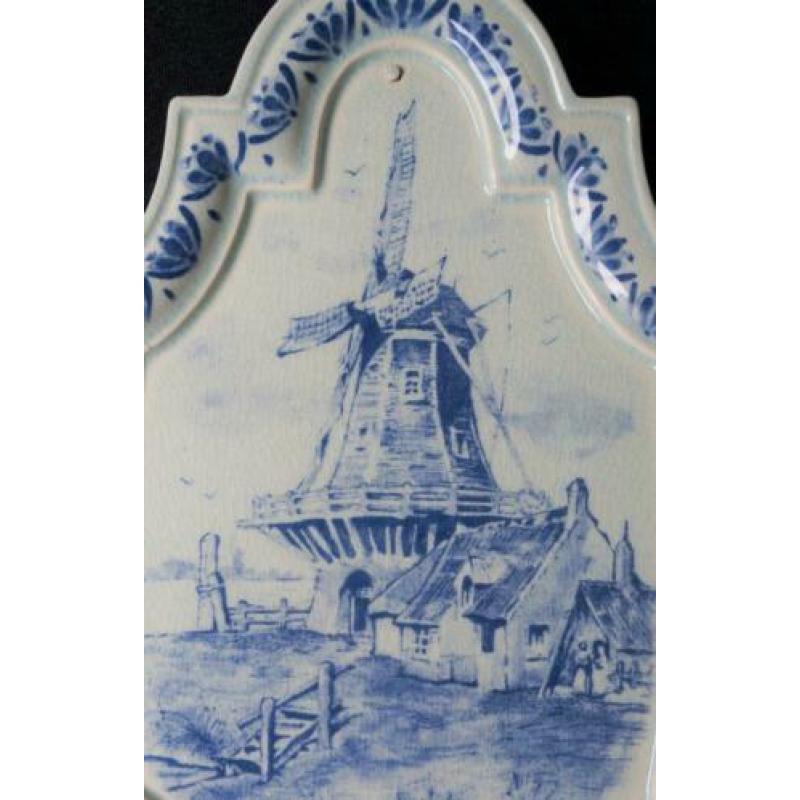 Muurplak ceramiek maastricht molen brocante