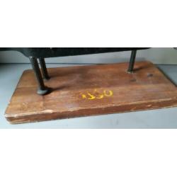 Antieke Hamklem Hout met smeedijzer Lengte: 60 cm