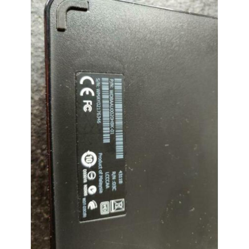 2TB externe harddisk Western Digital USB 2.0