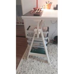 Schragen wit Ikea met tafelblad