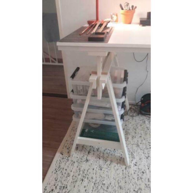 Schragen wit Ikea met tafelblad
