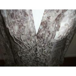 By TiMo Ti Mo zgan chiffon ruches ruffles blouse M