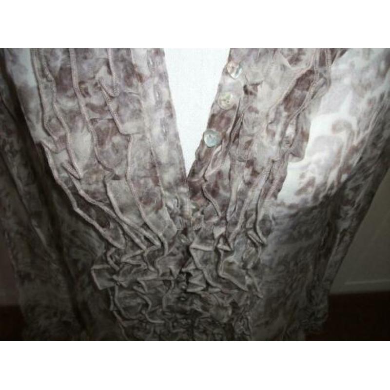 By TiMo Ti Mo zgan chiffon ruches ruffles blouse M