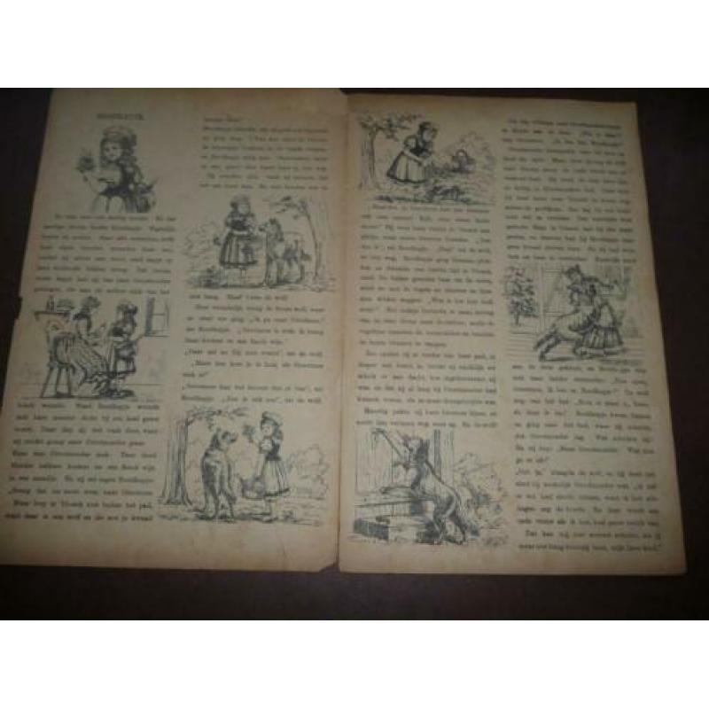 Zeldzaam kinderboekje: Roodkapje (No. 50) door Manufacturenh