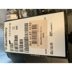 BlackBerry curve 8900 zwart van kleur