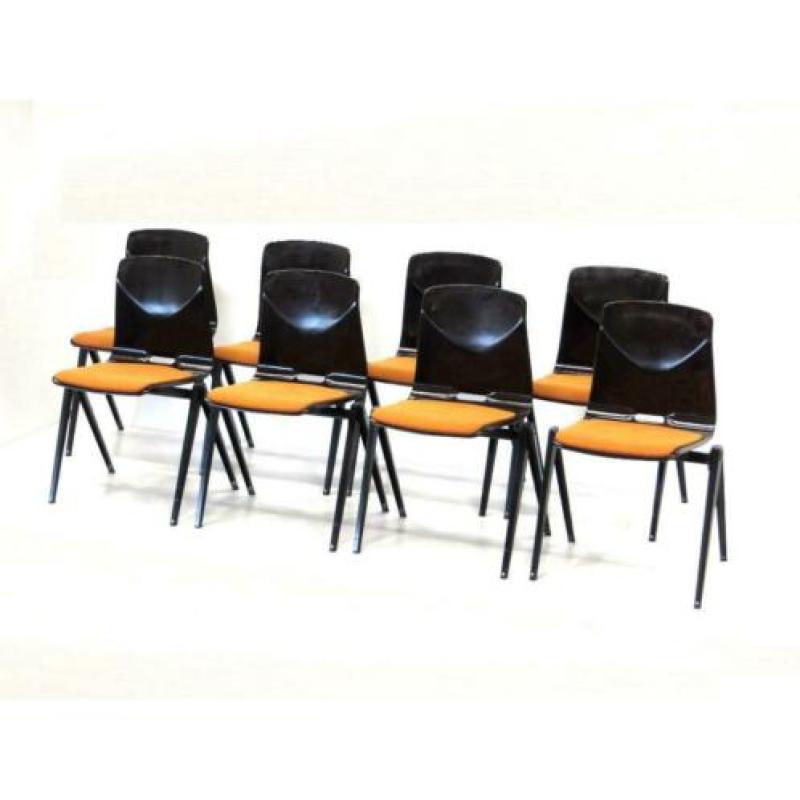 Grote partij vintage retro stoelen Galvanitas jaren '60 '70