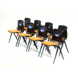 Grote partij vintage retro stoelen Galvanitas jaren '60 '70