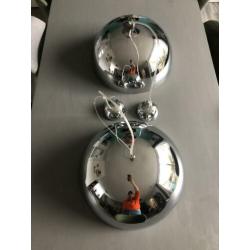 Hanglamp chrome 2 stuks