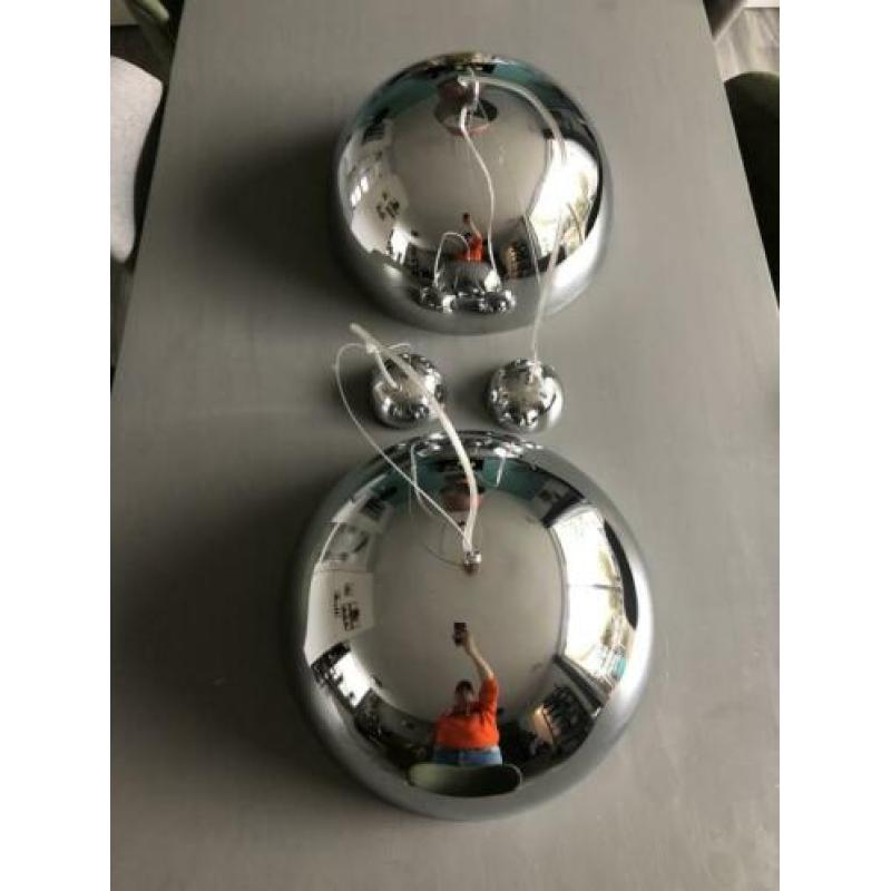 Hanglamp chrome 2 stuks