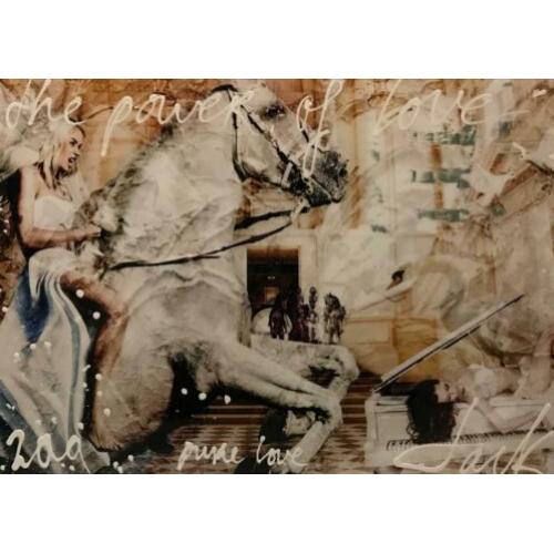 Jack liemburg - power of love schilderij vrouw paard
