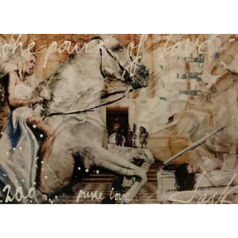 Jack liemburg - power of love schilderij vrouw paard