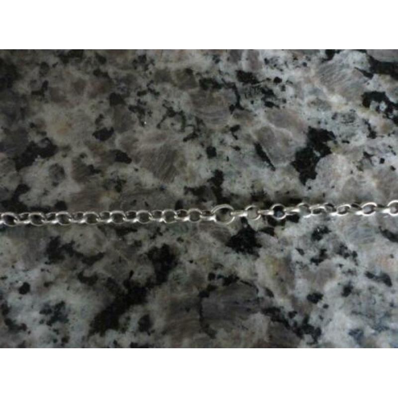 echt zilveren jasseron ketting 88 cm lang in mooie staat