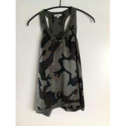 Crossley zijden tank top camouflage 40 nieuw zijde silk army