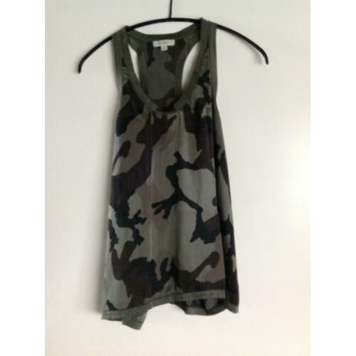 Crossley zijden tank top camouflage 40 nieuw zijde silk army