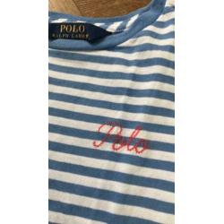 Ralph Lauren gestreept shirtje maat 7 jaar (s)