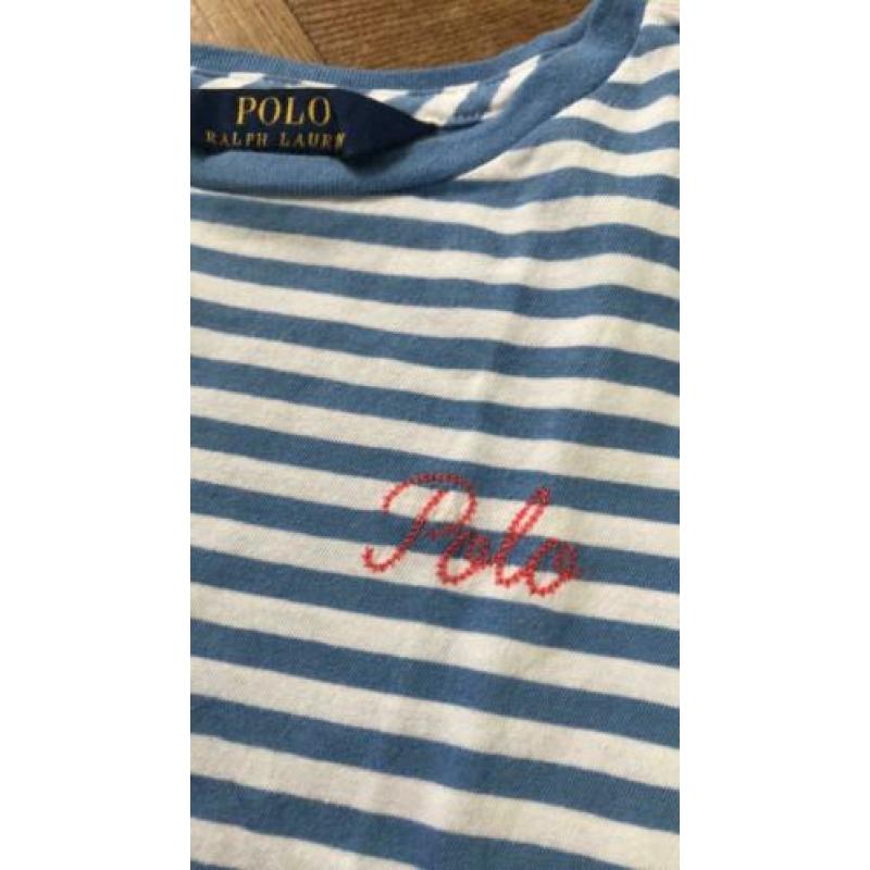 Ralph Lauren gestreept shirtje maat 7 jaar (s)