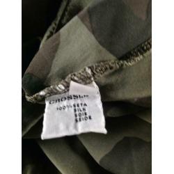 Crossley zijden tank top camouflage 40 nieuw zijde silk army