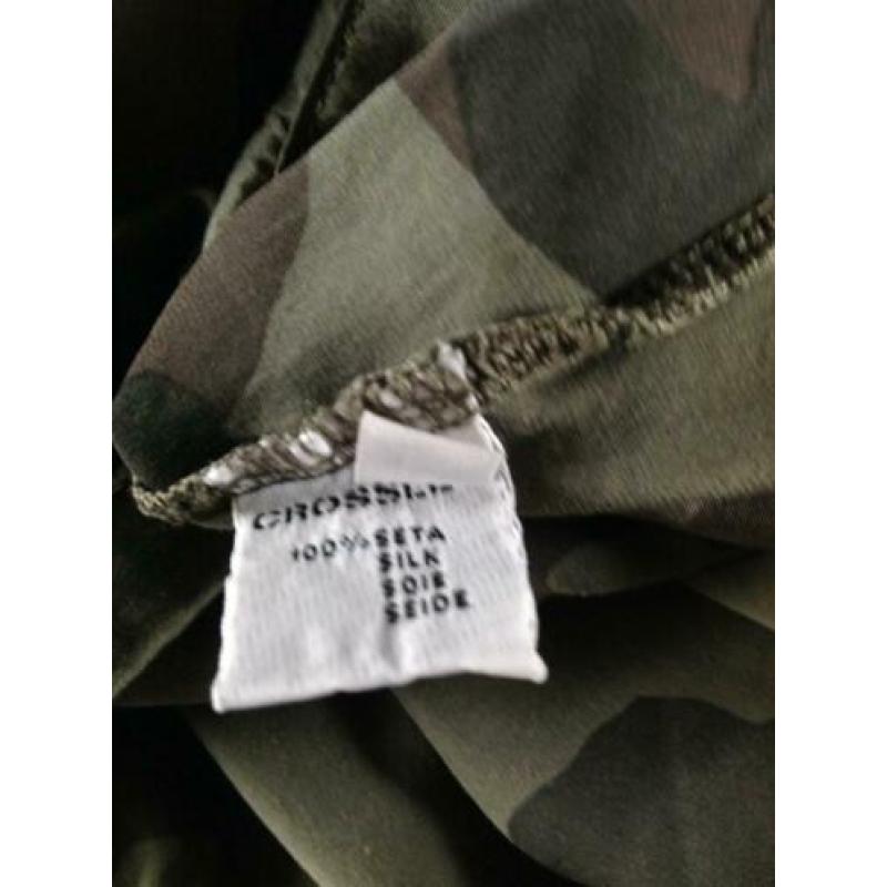 Crossley zijden tank top camouflage 40 nieuw zijde silk army