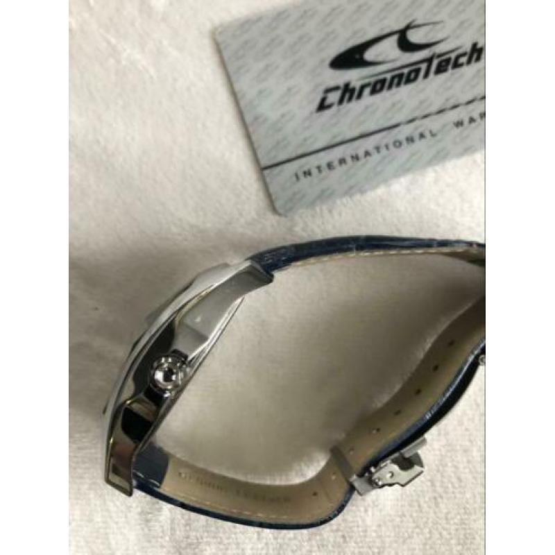 Chronotech horloge blauw
