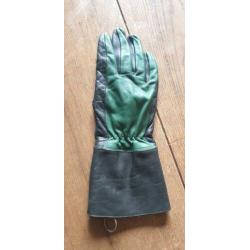 Vintage leren dames motorhandschoen