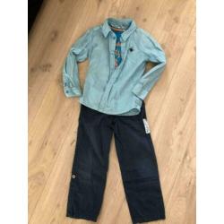 Leuke set in maat 122, zomerbroek, tshirt en blouse