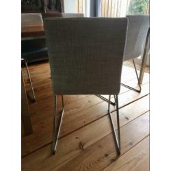 Strakke grijze eetkamerstoelen