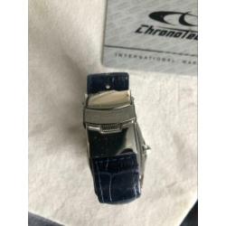 Chronotech horloge blauw