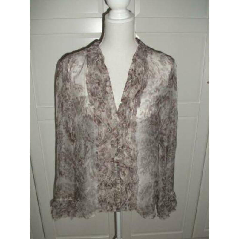 By TiMo Ti Mo zgan chiffon ruches ruffles blouse M