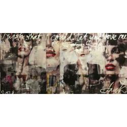 Jack liemburg - power of love schilderij vrouw paard