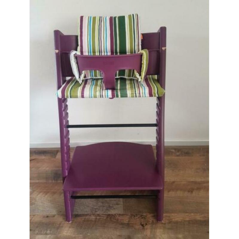 Mooie complete Stokke tripp trapp - trip trap stoel paars
