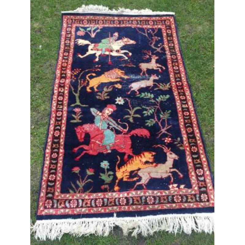 Perzisch vloerkleed tapijt vintage