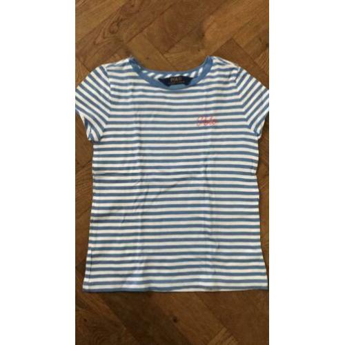 Ralph Lauren gestreept shirtje maat 7 jaar (s)