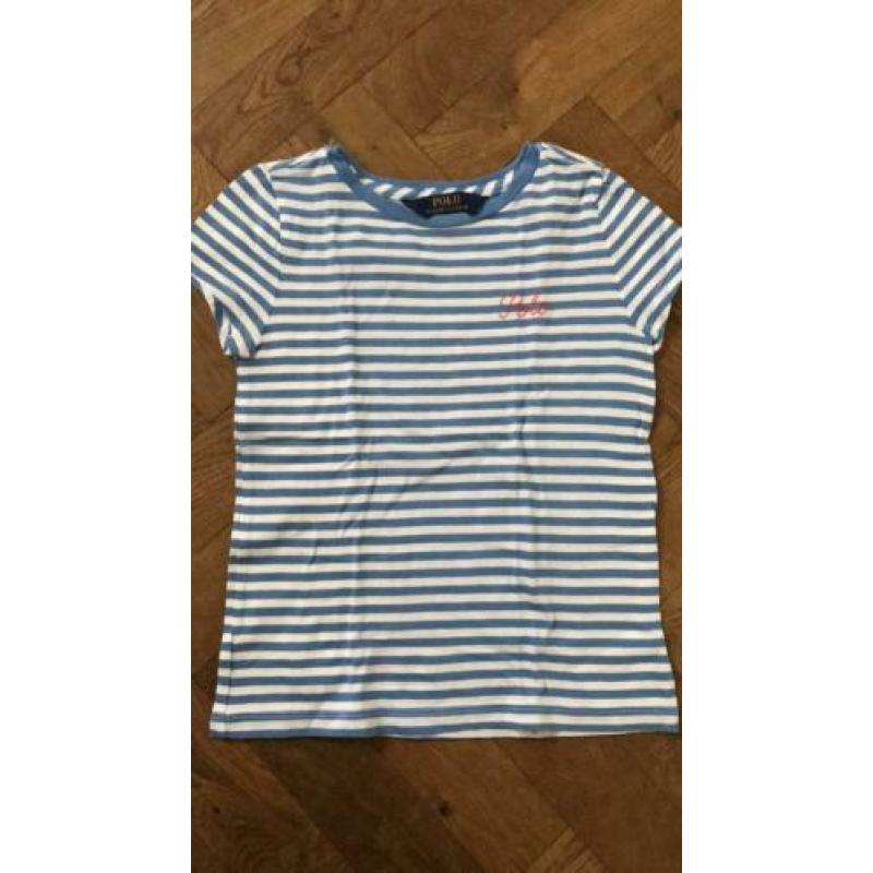 Ralph Lauren gestreept shirtje maat 7 jaar (s)