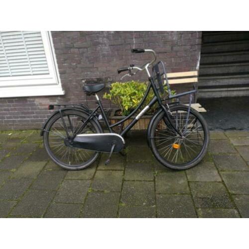Popal Daily Duty meisjes Omafiets met slot, voordrager, bel
