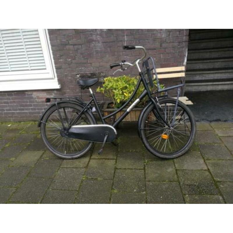 Popal Daily Duty meisjes Omafiets met slot, voordrager, bel