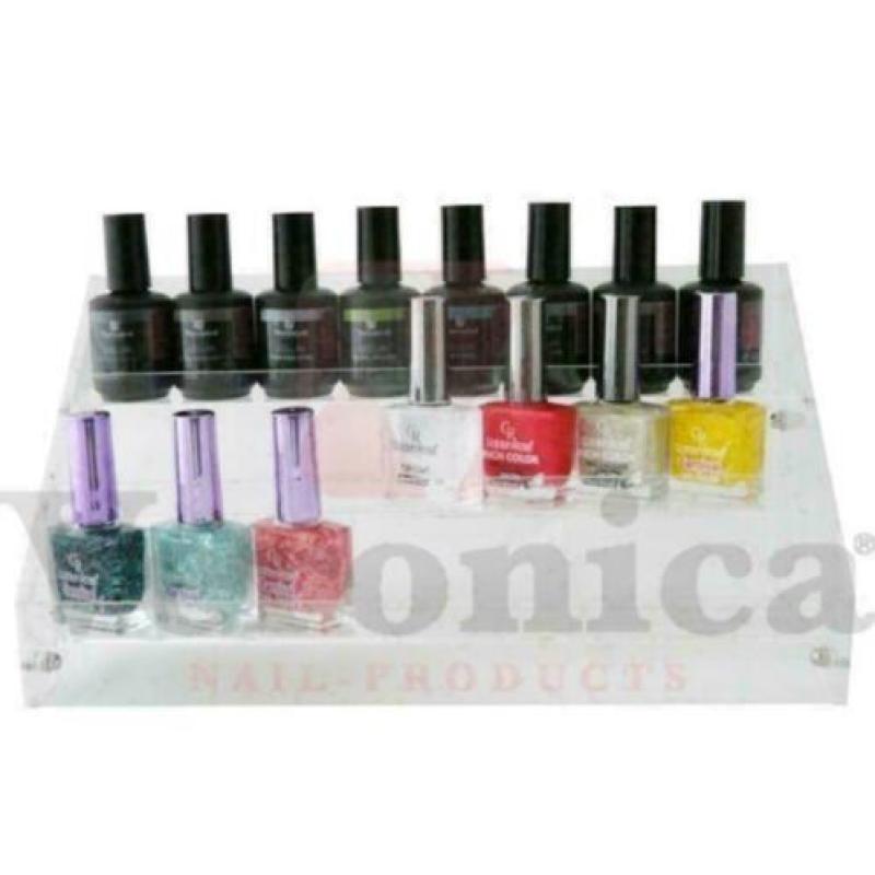Acryl rek voor nagellakken, gel lak, stripers, nagellak
