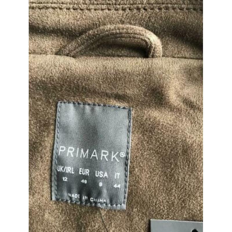 Donkergroen suède lijkend jasje