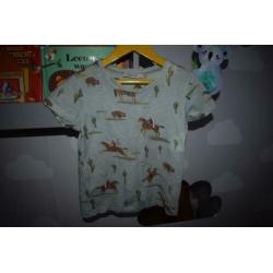 T-shirt, Sissy Boy, maat 110-116, cowboys en indianen