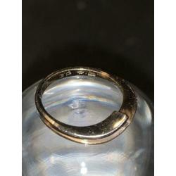 R&C ring 14 karaats goud met diamant 0,03ct