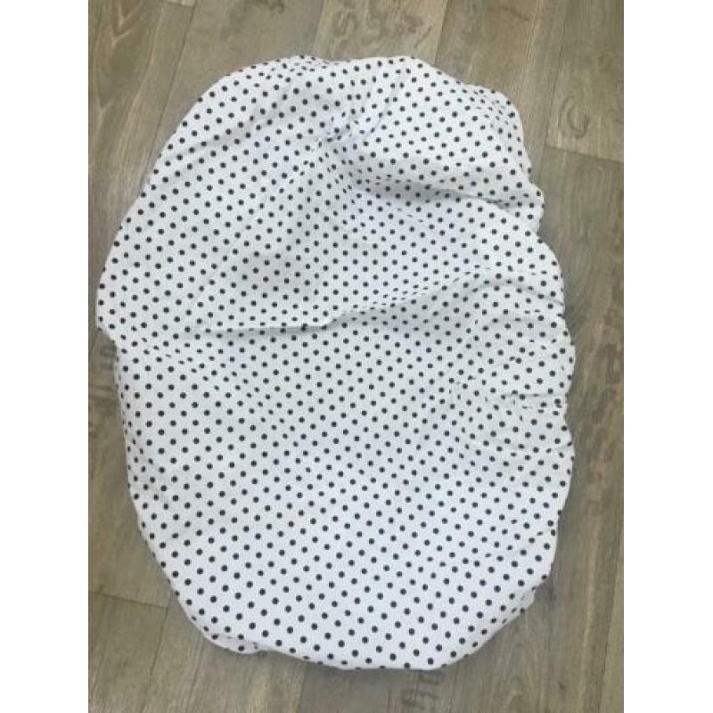 Nooit gebruik!! Hoeslaken ledikant 60x120cm,wit/zwart