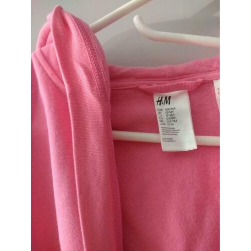 Mooie roze badjas/duster/ochtendjas! H&M, maat 158/164