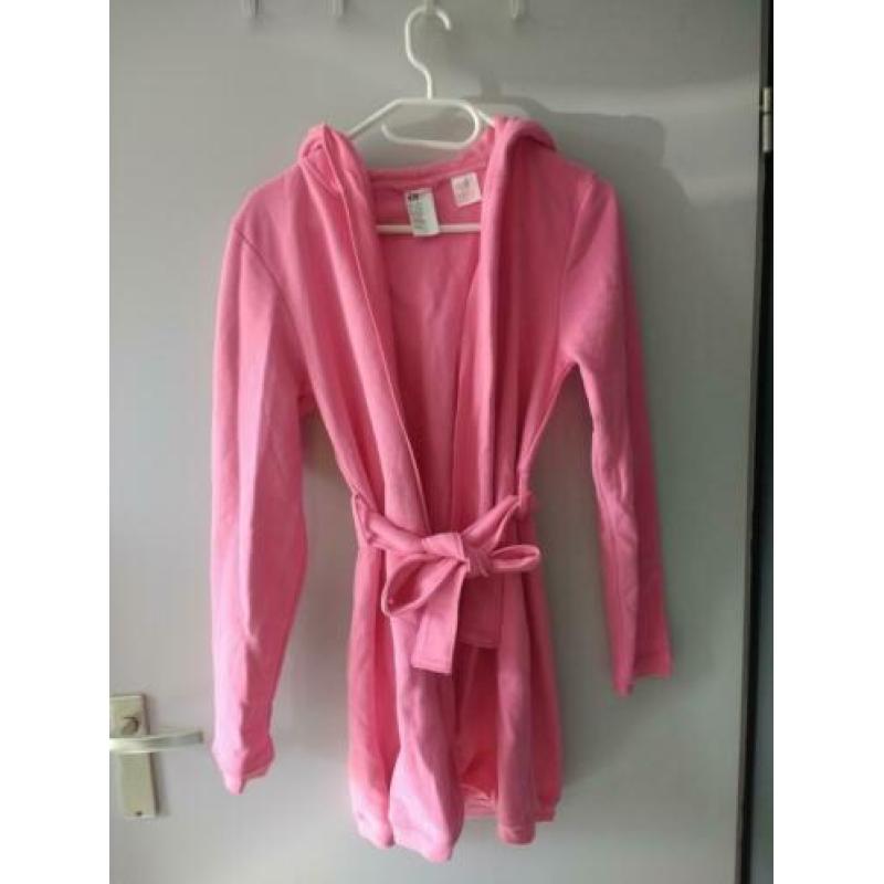 Mooie roze badjas/duster/ochtendjas! H&M, maat 158/164