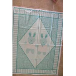 quilt panel groen met hazen 5,00