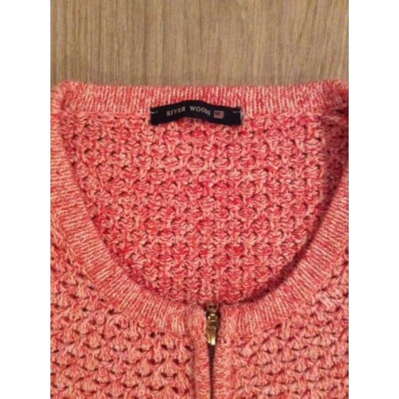 Prachtig GLOEDNIEUW rood vest River Woods mt.XL=42/44!!