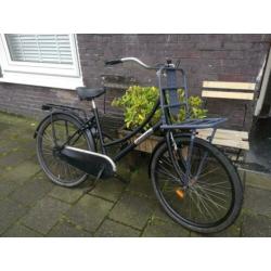 Popal Daily Duty meisjes Omafiets met slot, voordrager, bel