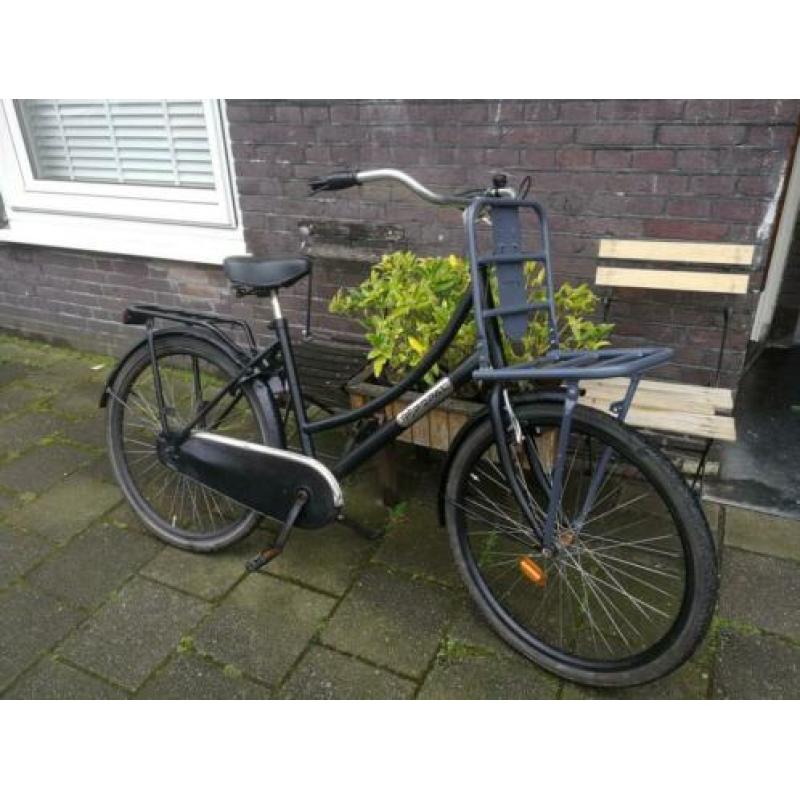 Popal Daily Duty meisjes Omafiets met slot, voordrager, bel