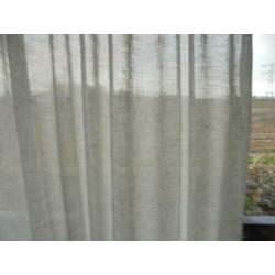 Licht grijze inbetween gordijn,160 cm breed en 250 cm lang