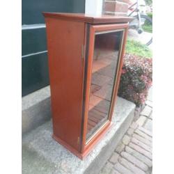 MINIATUURKASTJE vitrinekastje wandkast hangkastje hout glas