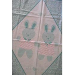 quilt panel groen met hazen 5,00